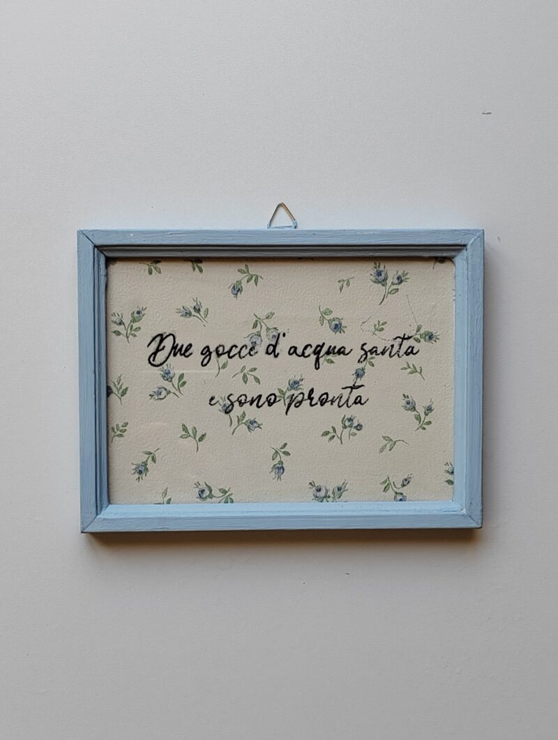 Cornici con scritte piccole